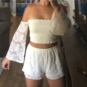 Cream, off-white, 2 piece set